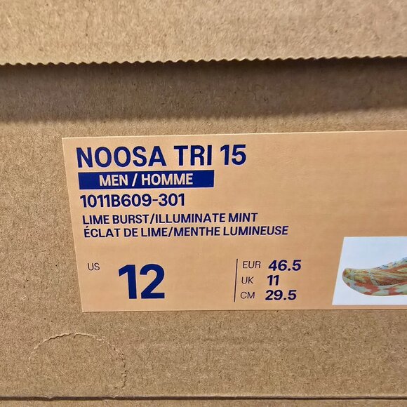 Asics Noosa Tri 15 Lime Burst Illuminate Running Shoe 1011B609-301 Mens 12 NEW - Picture 10 of 13